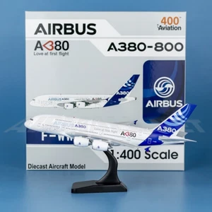 Aviation Airbus factory painted A380 F-WWDD alloy aircraft model 1/400 - Picture 1 of 9