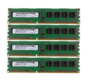 4pcs Micron 4GB 1Rx8 PC3-12800U DDR3 1600Mhz 240PIN DIMM RAM Desktop Memory RAM" - Picture 1 of 7
