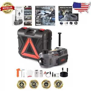 Compact 5 Ton Hydraulic Floor Jack & Inflator Set - Perfect for Roadside Repairs - Picture 1 of 10