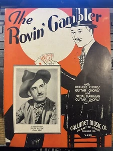 1935 NBC Radio Sheet Music JULES ALLEN ‘The Rovin’ Gambler’ - Picture 1 of 1