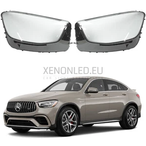 para MB W253 LCI GLC 2019 - . Par de cubiertas de lentes de faros (L+R) + manual - Imagen 1 de 4