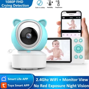 5-Inch Monitor Tuya Smart Wifi Baby Phone Cry Sound Detection Audio Video Baby M - Picture 1 of 12