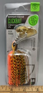 New Googan Clickbait Vibrating Bladed Jig 3/8oz Sunrise Craw 4/0 - Picture 1 of 4