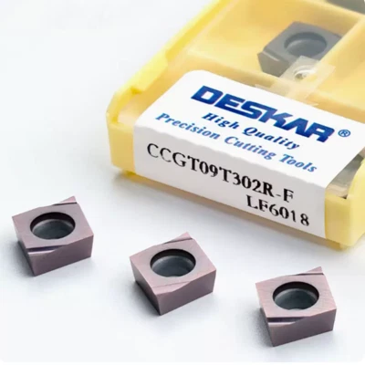 10 piezas CCGT09T302R-F insertos de carburo CCGT09 pequeños insertos de perforación de acero inoxidable Foto 1 de 3