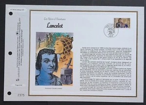 Feuillet CEF 1er jour 1345 1997 Les Héros d'Aventure Lancelot - Imagen 1 de 1