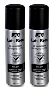 Luis Bien Hair Fiber Thickener Spray (100ml) BLACK VALUE PACK X2 Best Quality - Picture 1 of 1