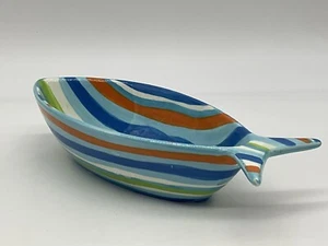 Boston Warehouse Trading Clearly Fish Ceramic Dish Bowl 9 Inches Long - Picture 1 of 8