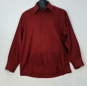 Kenneth Cole Reaction Red large button front men's shirt Large 16 1/2 - 34/35 - Picture 1 of 5