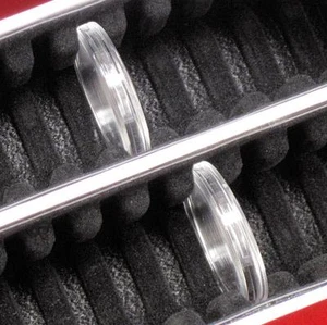 1 Storage Box for 50 Direct Fit Silver Rounds Airtite Coin Capsules #15 lrg - Picture 1 of 3