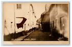 c1920's An Esthonian Street Reval Tallin Estonia RPPC Photo Vintage Postcard