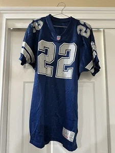 Camiseta deportiva vintage 1993 auténtica NFL Apex Emmitt Smith autografiada juego de scrimmage! - Imagen 1 de 16