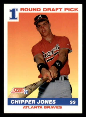 1991 Score #671 Chipper Jones RC (ref 236023) - Image 1 of 2