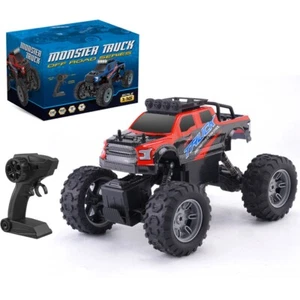 All Terrain RC Car,, 4WD,Climbing Off-Road Truck ,LED Headlight, 2 Batteries.Red - Picture 1 of 12