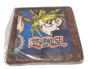 NEW IN PACKAGE BROWN YU-GI-OH 16 DESSERT NAPKINS PARTY SUPPLIES - Picture 1 of 3