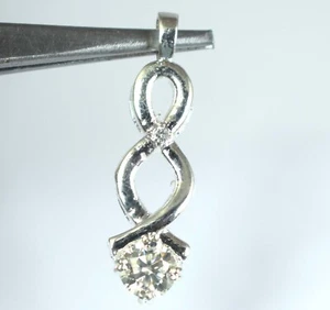1.28 Karat Weiß Diamant Solitaire Rund Schliff Zertifiziert Anhänger Klassisch - Bild 1 von 6