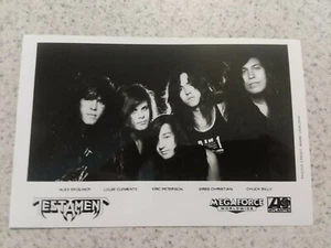 Testament 5x7 Promo Megaforce Records Early! - Bild 1 von 2
