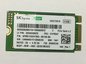 SKhynix HFM512GDHTNG-8310A 512GB M.2 2242 SSD PCle Gen3x2 For T480 T480s Laptop - Picture 1 of 11