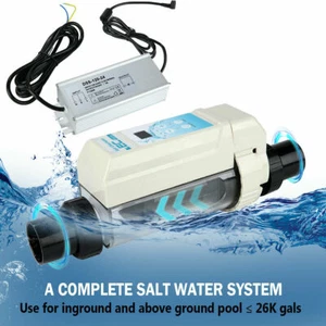 Sistema completo generador de cloro para piscina de agua salada para clorador de 16000 galones - Imagen 1 de 14