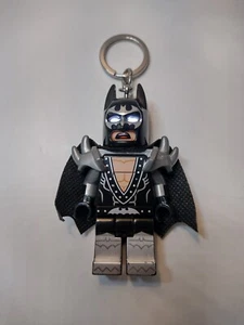 Lego Batman Mini figure Keyring LED Torch Glam Rocker 9cm Keychain Light up - Picture 1 of 11
