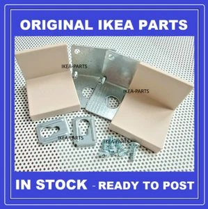 Ikea BESTA wall brackets mount set tv bench light BEIGE covers screws & fixings - Picture 1 of 3