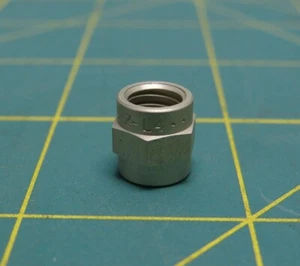 Swagelok Cajon A-2-L-4 Aluminum Hose Connector Sleeve 1/8" Hose ID 1/4" Hose OD - Picture 1 of 5