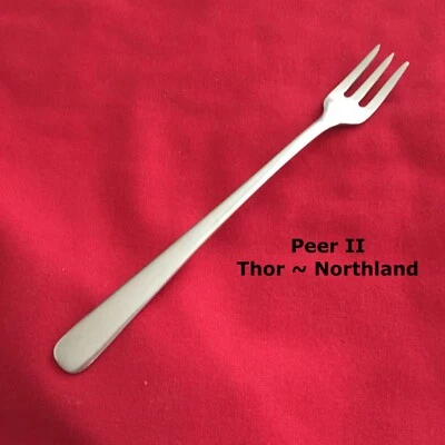 Tenedor de mariscos para cócteles Thor Northland PEER II 5 3/4" cubiertos de acero inoxidable Foto 1 de 4