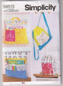 9513 SIMPLICITY - Drawstring BAG Bed ORGANIZER & Reading PILLOW - Picture 1 of 2