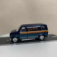 Johnny Lightning Boogie Vans 1977 Ford Econoline 150 Blue/Orange Van On The Run 