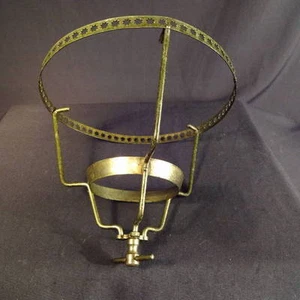 Rare 1880's 10" Hanging Library Lamp Frame *Original Nickel-over-Brass - Picture 1 of 1