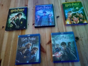 Harry Potter Blu Ray & DVD Set- (5) Movies Total - Picture 1 of 4