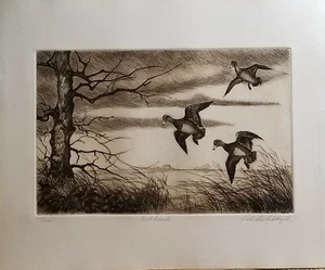 LINDA LLOYD, acquaforte originale, redheads, firmata numerata - Foto 1 di 7