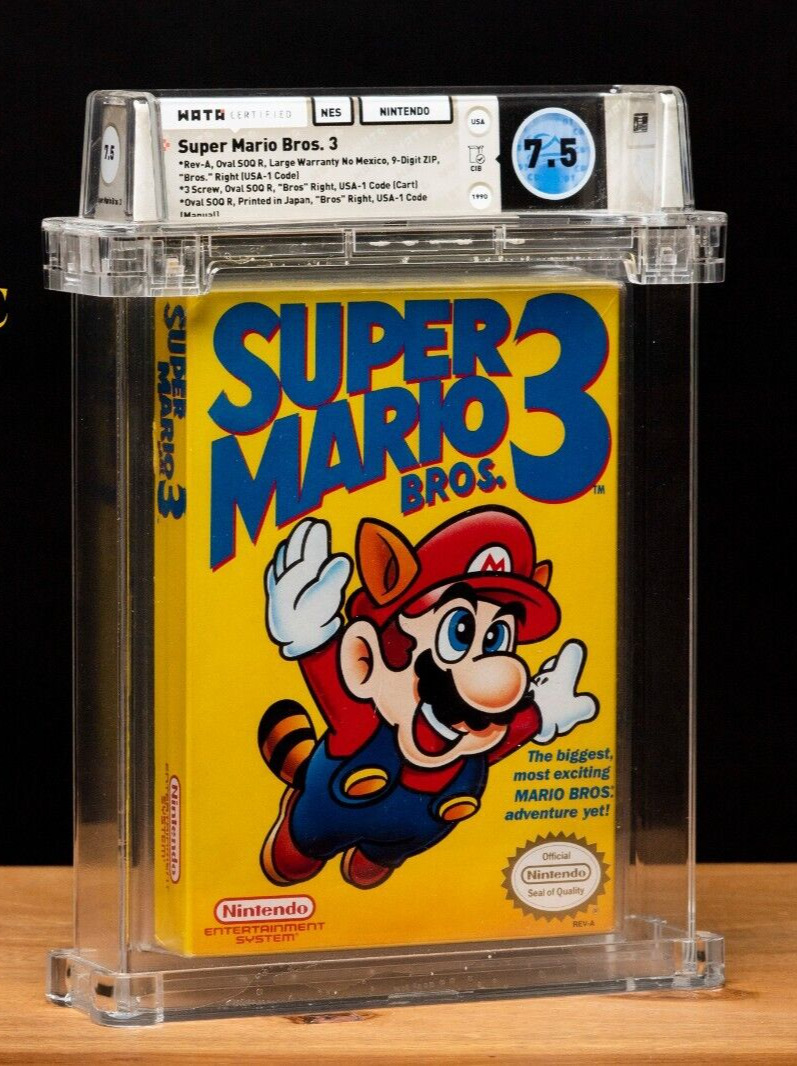 SUPER MARIO BROS. 3 (NINTENDO NES) WATA 9.2 A SEALED