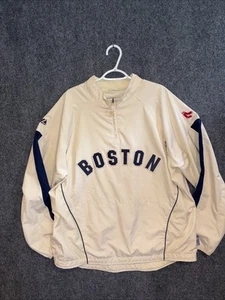 Vintage Majestic Cooperstown Boston Red Sox Cool Base Windbreaker Jacket sz 2XL - Picture 1 of 15