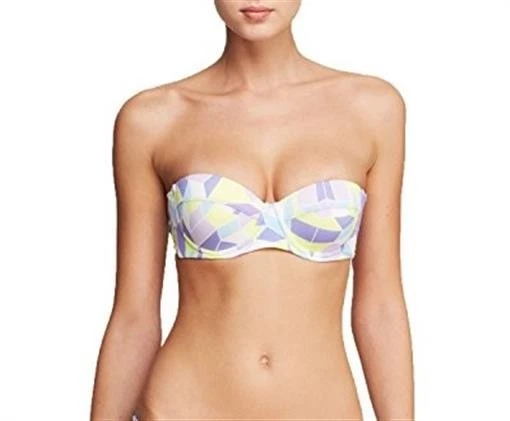Nuevo con etiquetas Top de natación bikini bandeau con aros estampado L caleidoscopio Zinke #100243 Foto 1 de 1