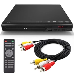 👍 Home DVD Player - 1080P Upscaling, All region DVD Player w/ AV output Fast US - Picture 1 of 12