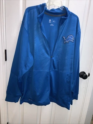 Detroit Lions Nike Dri Fit NFL Team Apparel Full Zip Jacket Size 3XL🔥🔥 - Image 1 of 4