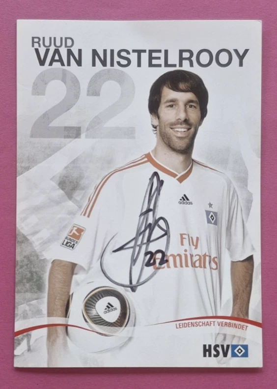 HSV Autogrammkarte, Ruud Van Nistelrooy, 2009/10, Hamburger SV  - Bild 1 von 1
