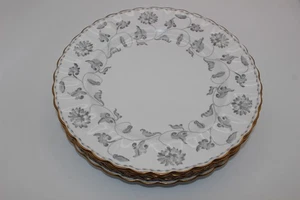 5 SPODE COLONEL GRAU 10-5/8" SPEISETELLER - GOLDRAND - ENGLAND - Bild 1 von 3