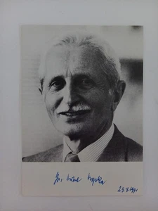 Herbert Hupka - CDU - original Autogramm - ca. 15x10cm - Autogrammkarte - Bild 1 von 1