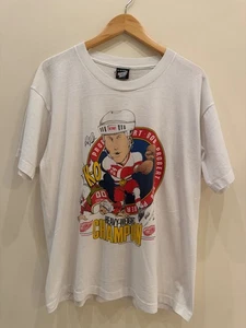 Vintage 1991 Bob Probert Detroit Red Wings NHL T-Shirt Heavy-Weight Champion XL - Picture 1 of 5