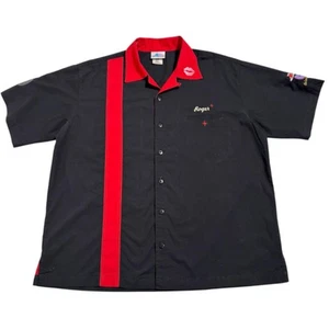 Disney Roger Rabbit Bowling Shirt L Size Black Polyester 65% Rayon 35% - Picture 1 of 8