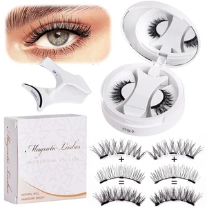 Kit Magneti Ciglia Magnetiche con Applicatore Natural Look Ciglia Finte Nuovo - Foto 1 di 31