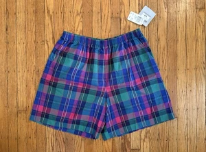 Vintage Jantzen adrette karierte Damenshorts Größe 22 neu mit Etikett - Bild 1 von 10