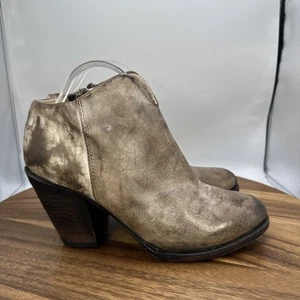Freebird by Steven Detroit Ankle Boots Bootie Distressed Brown Boho Women's 10 - Picture 1 of 9
