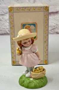 Vintage 1985 Avon Easter Charm 4” Porcelain Girl Figurine *MINT* - Picture 1 of 6