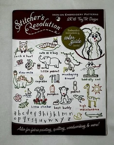 Stitcher's Revolution TINY TOT DESIGNS Baby Child Embroidery Transfer Pattern 16 - Picture 1 of 2