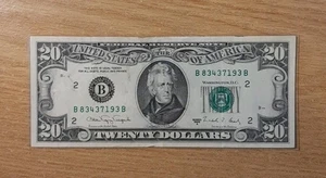 1988-A ANDREW JACKSON TWENTY DOLLAR BILL NEW YORK NEW YORK 83437193 - Picture 1 of 4