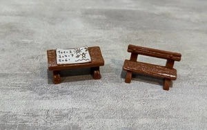 Super Smurf Series 40220 School Desk And Bench Only - Picture 1 of 3