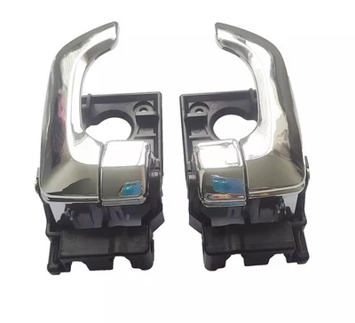 Manija de puerta delantera trasera izquierda derecha cromada interior para KIA Optima 2006-2010 2 piezas Foto 1 de 4