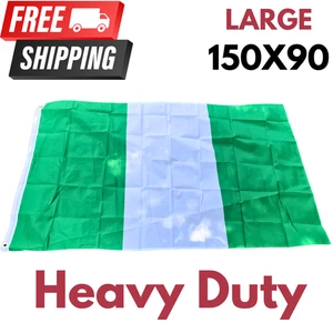 Nigeria Flag Large 150x90cm Outdoor Indoor Heavy Duty National Banner Africa - Bild 1 von 5